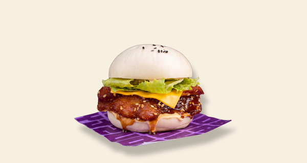 Bao Général Tao — pain vapeur et poulet sauce Général Tao, Mr Crousty